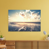 夕日の風景写真 キャンバスプリント (インサイチュ (リビング))