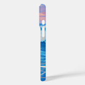 夕日のiPhone / iPadケースで青い波 Case-Mate iPhoneケース (裏面 / 左)