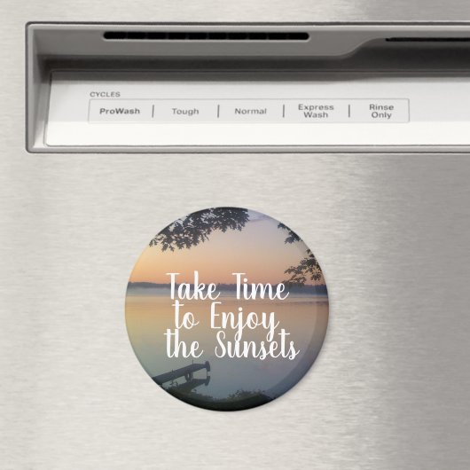 夕日まで時間を楽しむ取る マグネット (インサイチュ (食洗機))