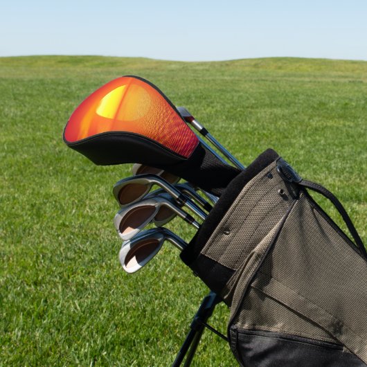 夕日をオレンジ海の穏やかな海 ゴルフヘッドカバー (インサイチュ)