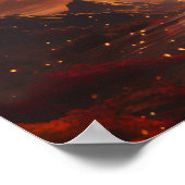 夕日を一緒に見ているカップル ポスター (角)