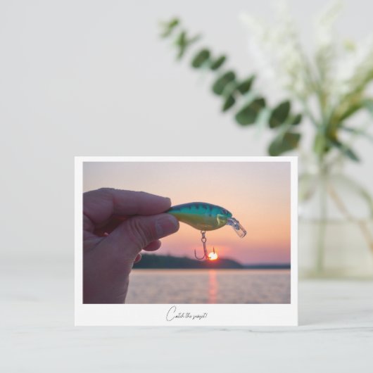 夕日を取る ポストカード (スタンド正面)