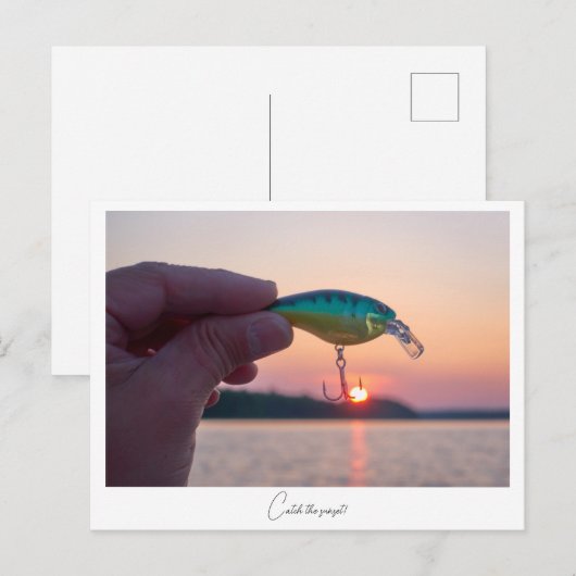 夕日を取る ポストカード (正面/裏面)