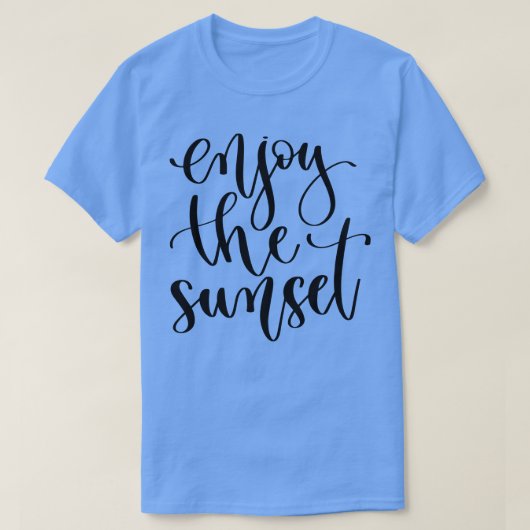 夕日を楽しむ Tシャツ (デザイン正面)