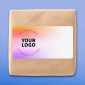 夕日インスパイアグラデーション |差出人住所または製品 ラベル