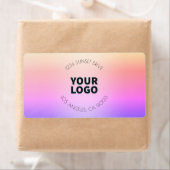 夕日インスパイアグラデーション |差出人住所または製品 ラベル (インサイチュ)