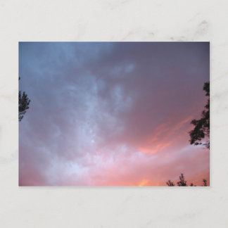 夕日カラフル ポストカード