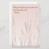 夕日シルエット感動的 便箋 (正面/裏面)