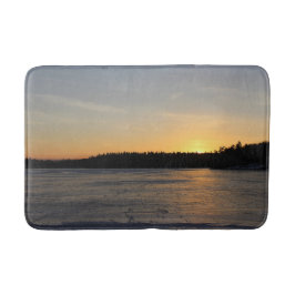 夕日凍ってい バスマット