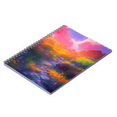 夕日数々のの庭の彩色の交響曲 ノートブック (左側)