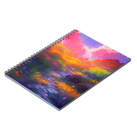 夕日数々のの庭の彩色の交響曲 ノートブック (左側)