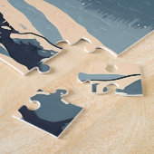 夕日素晴らしの間の雪の森のピレネー ジグソーパズル (側面)