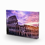 夕日絵画のローマのコロッセオの フォトブロック (右)
