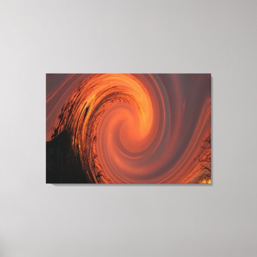 夕日転が キャンバスプリント (正面)