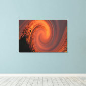 夕日転が キャンバスプリント (インサイチュ (ウッドフロア))