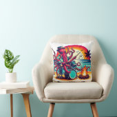 夕日遊のビーチによるタコの太鼓 クッション (椅子)