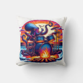 夕日遊の焚き火でタコのドラムを クッション (正面)