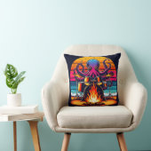 夕日遊の焚き火のそばのタコのドラム クッション (椅子)