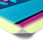 夕日鮮やかの街並み ポスター (角)