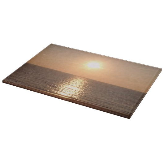 夕日 カッティングボード (角)