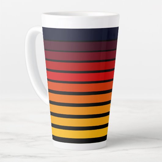 夕日 カフェラテマグ (左アングル)