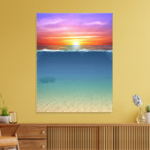 夕日 キャンバスプリント (インサイチュ (リビング))