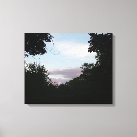 夕日 キャンバスプリント (正面)