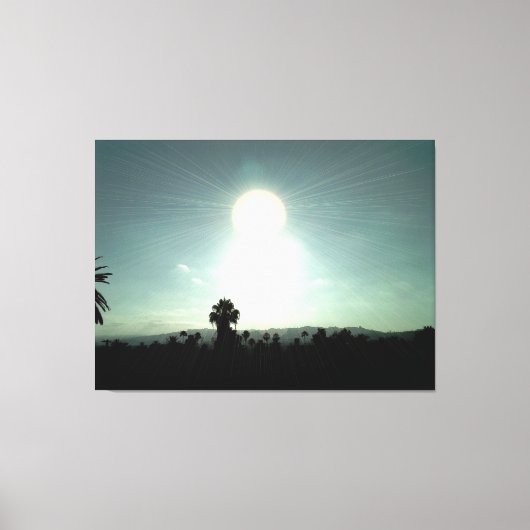 夕日 キャンバスプリント (正面)