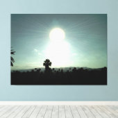 夕日 キャンバスプリント (インサイチュ (ウッドフロア))