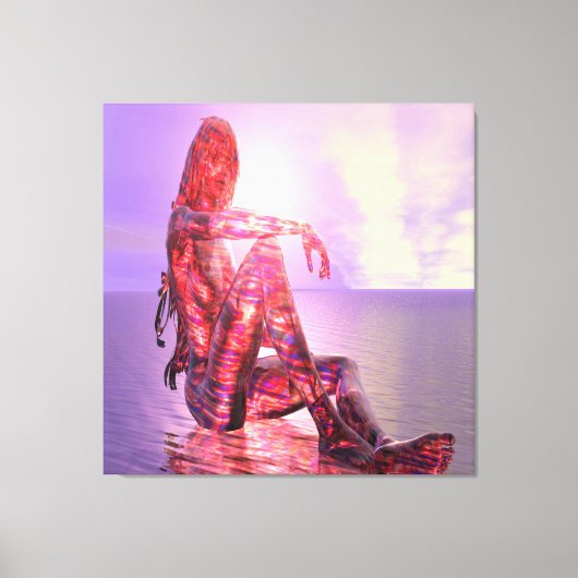 夕日 キャンバスプリント (正面)