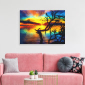 夕日 キャンバスプリント (インサイチュ (リビング))