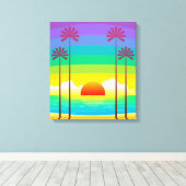 夕日 キャンバスプリント (インサイチュ (ウッドフロア))