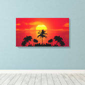 夕日 キャンバスプリント (インサイチュ (ウッドフロア))