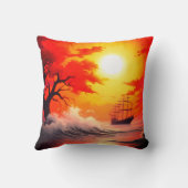 夕日 クッション (裏面)
