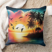 夕日 クッション (ブランケット)