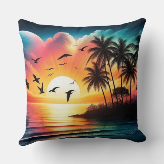 夕日 クッション (裏面)