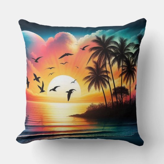 夕日 クッション (正面)