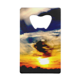 夕日 クレジットカード栓抜き