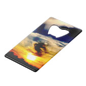 夕日 クレジットカード栓抜き (正面アングル)