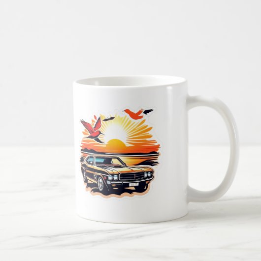 夕日 コーヒーマグカップ (右)
