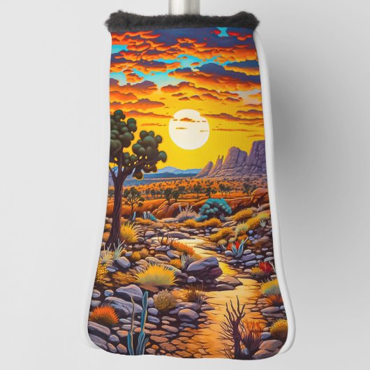 夕日 ゴルフヘッドカバー (回転90)