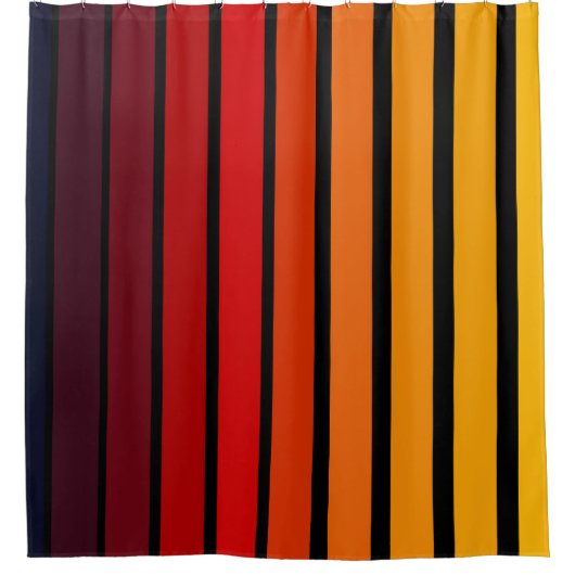 夕日 シャワーカーテン (正面)