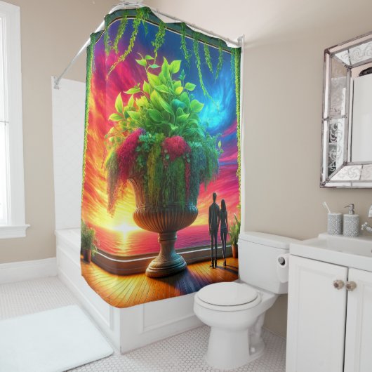 夕日 シャワーカーテン (インサイチュ)