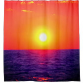 夕日 シャワーカーテン (正面)