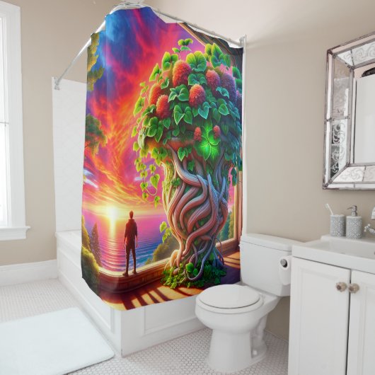 夕日 シャワーカーテン (インサイチュ)