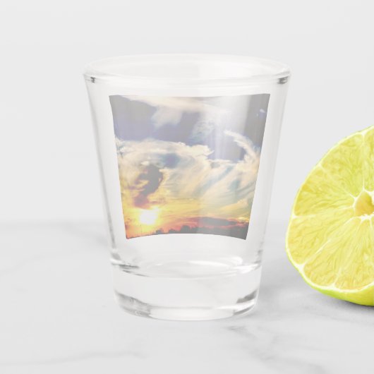 夕日 ショットグラス (裏面)