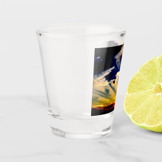 夕日 ショットグラス (左)