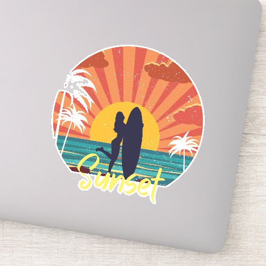 夕日 シール (詳細)