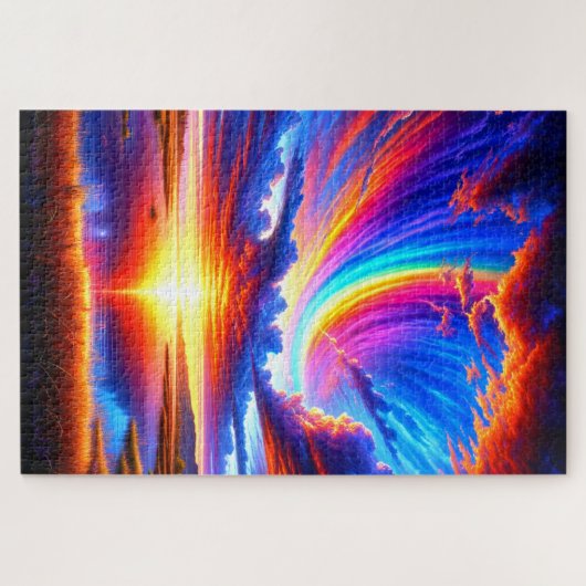 夕日 ジグソーパズル (横)