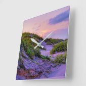 夕日 スクエア壁時計 (傾斜)